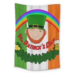 St  Patricks Day  Large Tapestry by Valentinaart