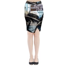 Al Capone  Midi Wrap Pencil Skirt by Valentinaart