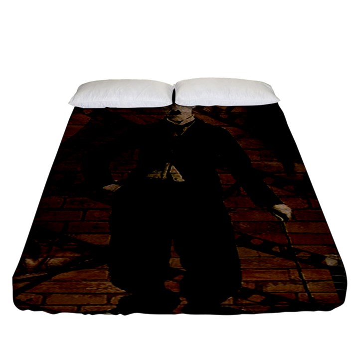 Charlie Chaplin  Fitted Sheet (King Size)