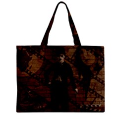 Charlie Chaplin  Zipper Mini Tote Bag