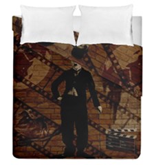 Charlie Chaplin  Duvet Cover Double Side (queen Size) by Valentinaart