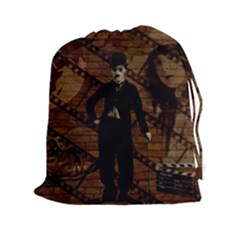 Charlie Chaplin  Drawstring Pouches (xxl) by Valentinaart