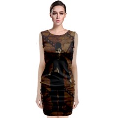 Charlie Chaplin  Classic Sleeveless Midi Dress by Valentinaart