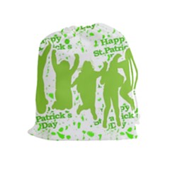 Saint Patrick Motif Drawstring Pouches (extra Large) by dflcprints