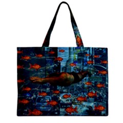 Urban Swimmers   Zipper Mini Tote Bag by Valentinaart