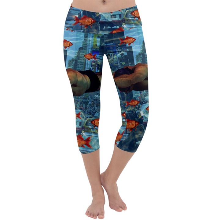 Urban swimmers   Capri Yoga Leggings