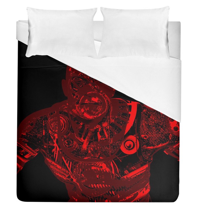 Warrior - red Duvet Cover (Queen Size)