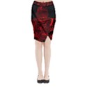 Warrior - red Midi Wrap Pencil Skirt View1