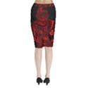 Warrior - red Midi Wrap Pencil Skirt View2