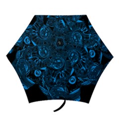 Warrior - Blue Mini Folding Umbrellas by Valentinaart