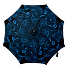 Warrior - Blue Hook Handle Umbrellas (small) by Valentinaart