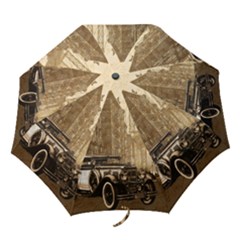 Vintage Old Car Folding Umbrellas by Valentinaart