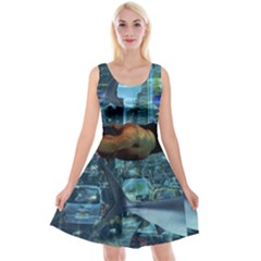 Urban swimmers   Reversible Velvet Sleeveless Dress