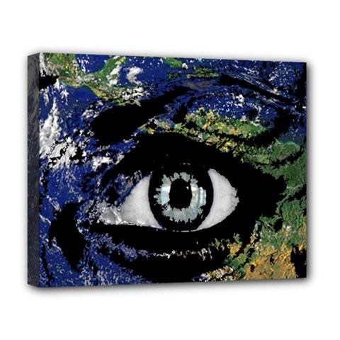 Mother Earth  Deluxe Canvas 20  X 16   by Valentinaart