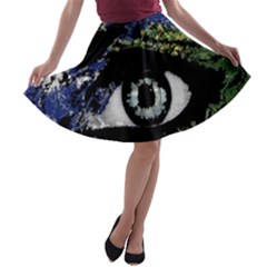 Mother Earth  A-line Skater Skirt by Valentinaart