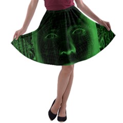 Code  A-line Skater Skirt