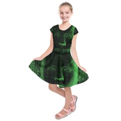 Code  Kids  Short Sleeve Dress by Valentinaart