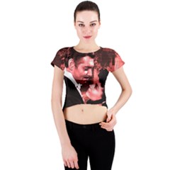 Gone With The Wind Crew Neck Crop Top by Valentinaart