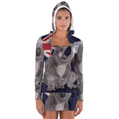 Australia  Women s Long Sleeve Hooded T-shirt by Valentinaart