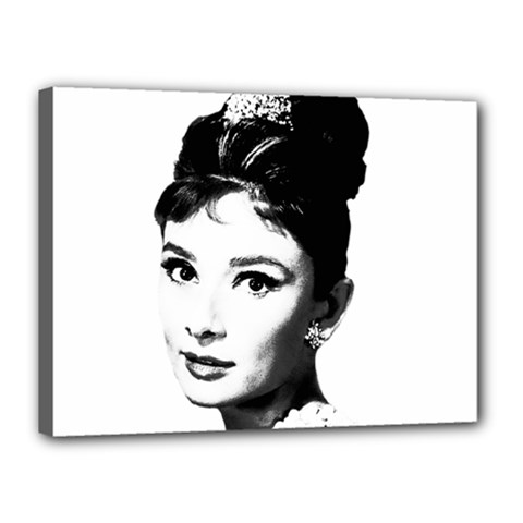 Audrey Hepburn Canvas 16  X 12 