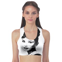 Audrey Hepburn Sports Bra by Valentinaart