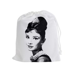 Audrey Hepburn Drawstring Pouches (extra Large)