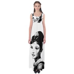 Audrey Hepburn Empire Waist Maxi Dress