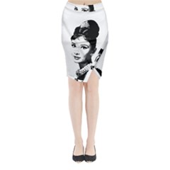 Audrey Hepburn Midi Wrap Pencil Skirt