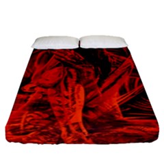 Red Girl Fitted Sheet (queen Size)