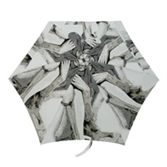 Stone Girl Mini Folding Umbrellas by Valentinaart