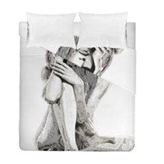 Stone Girl Duvet Cover Double Side (full/ Double Size) by Valentinaart