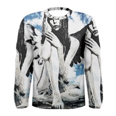 Angel Men s Long Sleeve Tee by Valentinaart