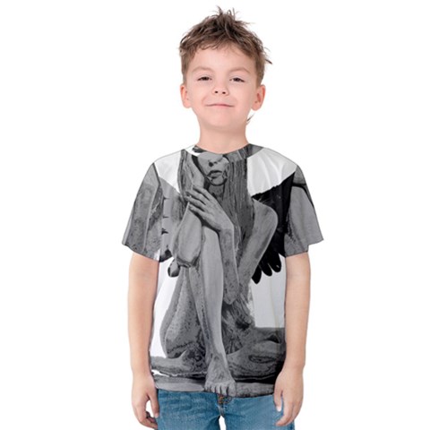 Stone Angel Kids  Cotton Tee by Valentinaart