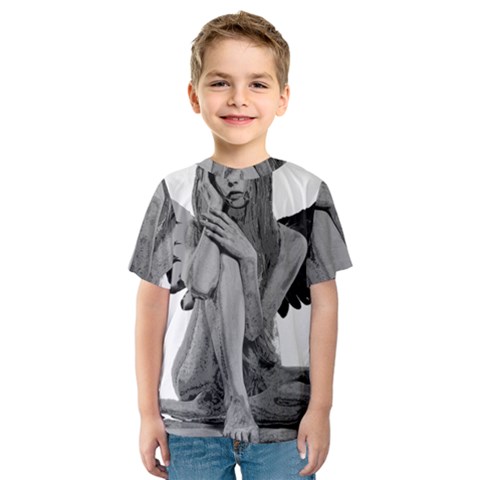 Stone Angel Kids  Sport Mesh Tee by Valentinaart