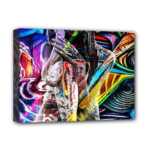 Graffiti Girl Deluxe Canvas 16  X 12  