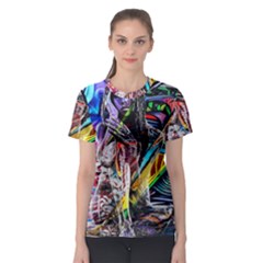 Graffiti Girl Women s Sport Mesh Tee