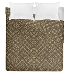 Wooden Ornamented Pattern Duvet Cover Double Side (queen Size)