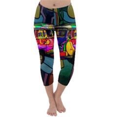 Hippie Van  Capri Winter Leggings  by Valentinaart