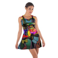 Hippie Van  Cotton Racerback Dress by Valentinaart