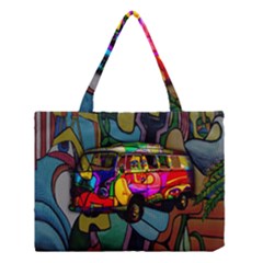 Hippie Van  Medium Tote Bag by Valentinaart