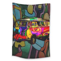 Hippie Van  Large Tapestry