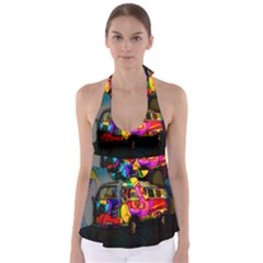 Hippie Van  Babydoll Tankini Top by Valentinaart