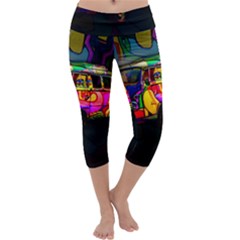 Hippie Van  Capri Yoga Leggings