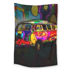 Hippie Van  Large Tapestry