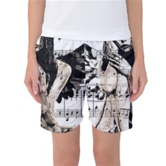 Vintage Angel Women s Basketball Shorts by Valentinaart