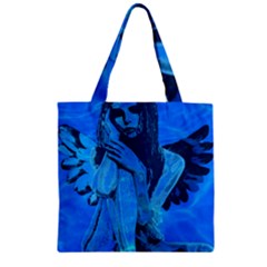 Underwater Angel Zipper Grocery Tote Bag by Valentinaart