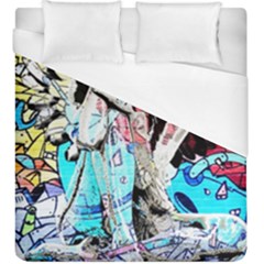 Graffiti Angel Duvet Cover (king Size) by Valentinaart