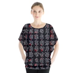 Chinese Characters Blouse