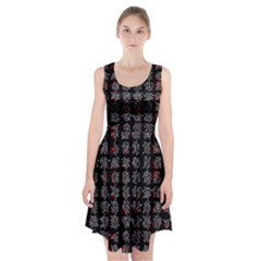 Chinese Characters Racerback Midi Dress