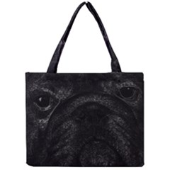 Black Bulldog Mini Tote Bag